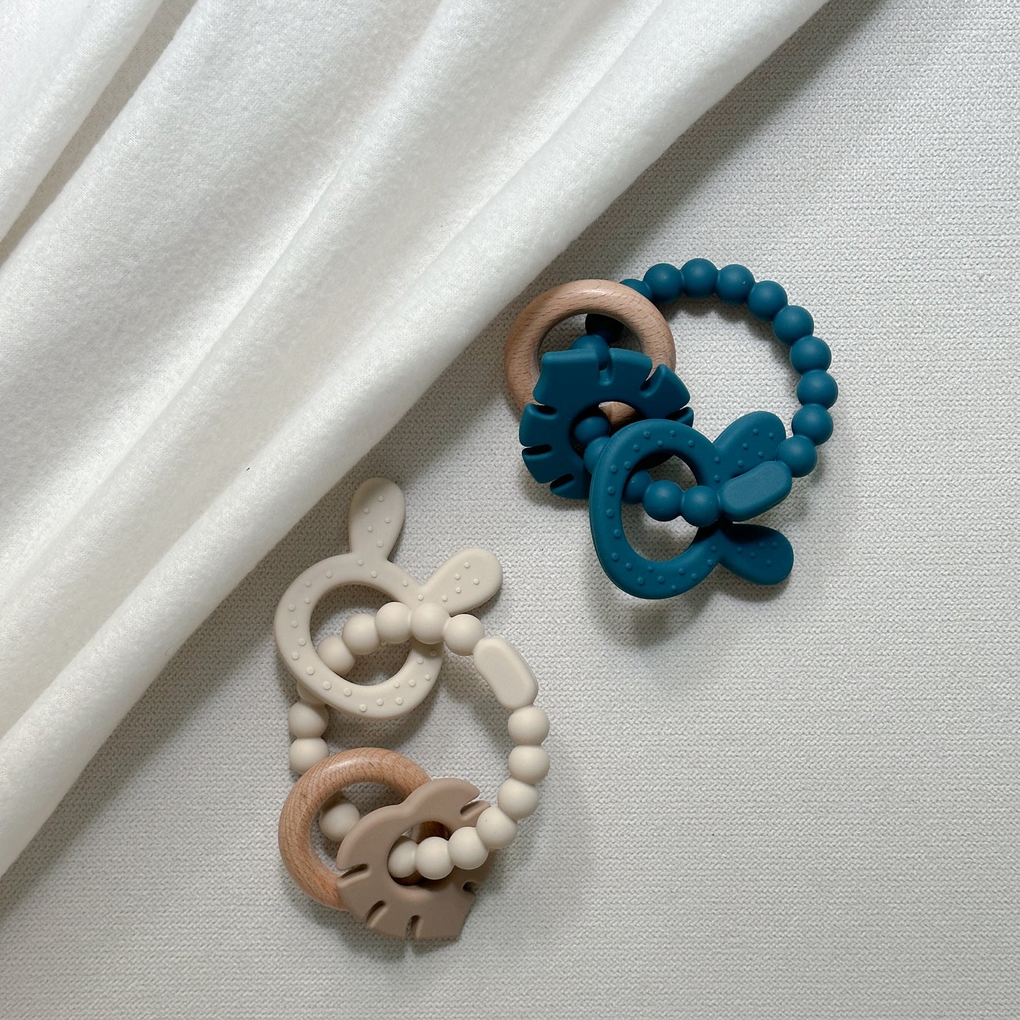 Wooden & Silicone Teether